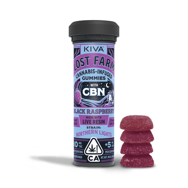 Black Raspberry Northern Lights CBN Gummies