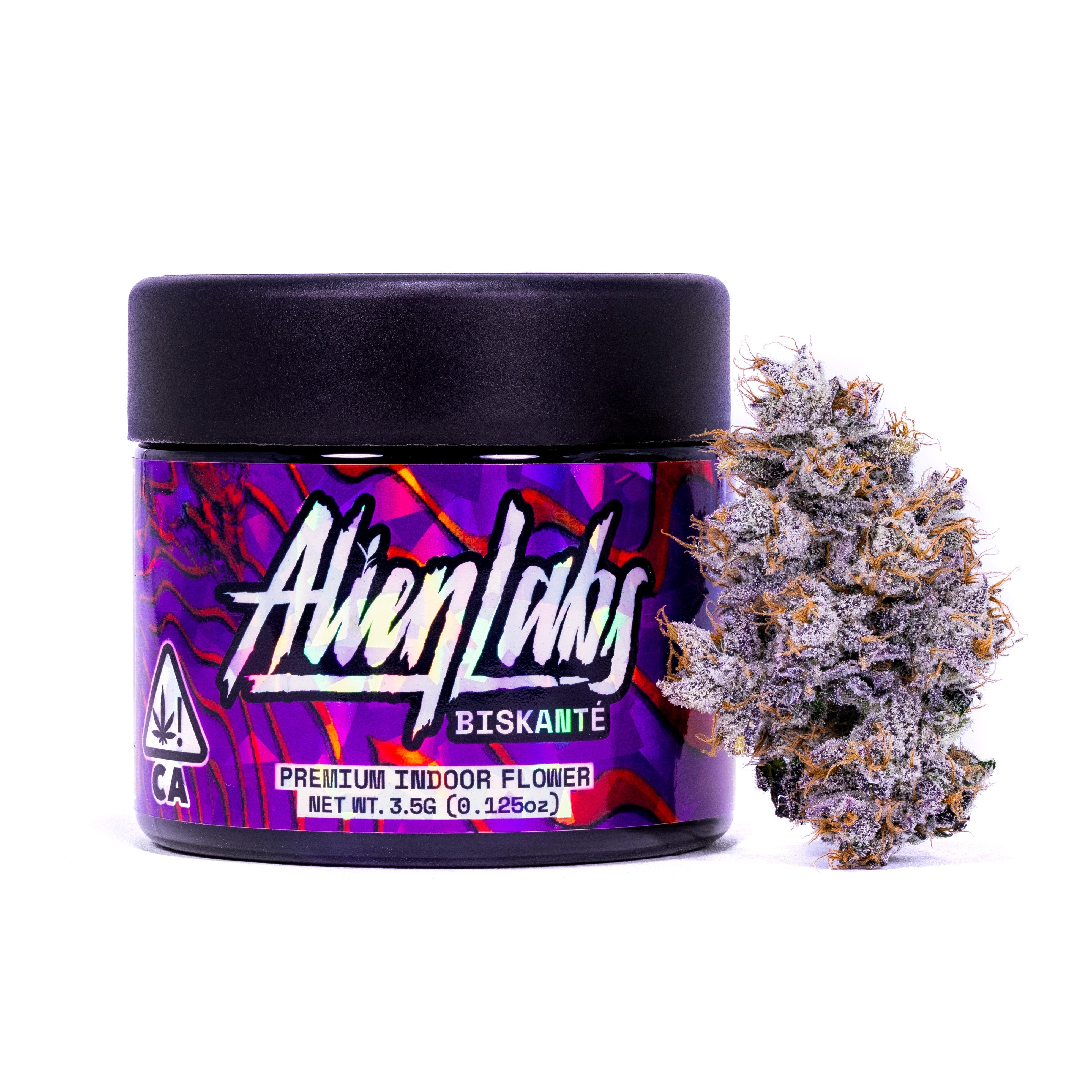 Alien Labs Biskanté 3.5g Flower for delivery in Long Beach California only at JuanaShoppe