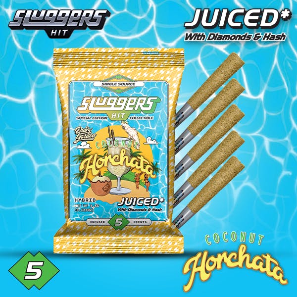 Sluggers HIT x Cookies Coconut Horchata Infused Prerolls for delivery in Long Beach California only at JuanaShoppe