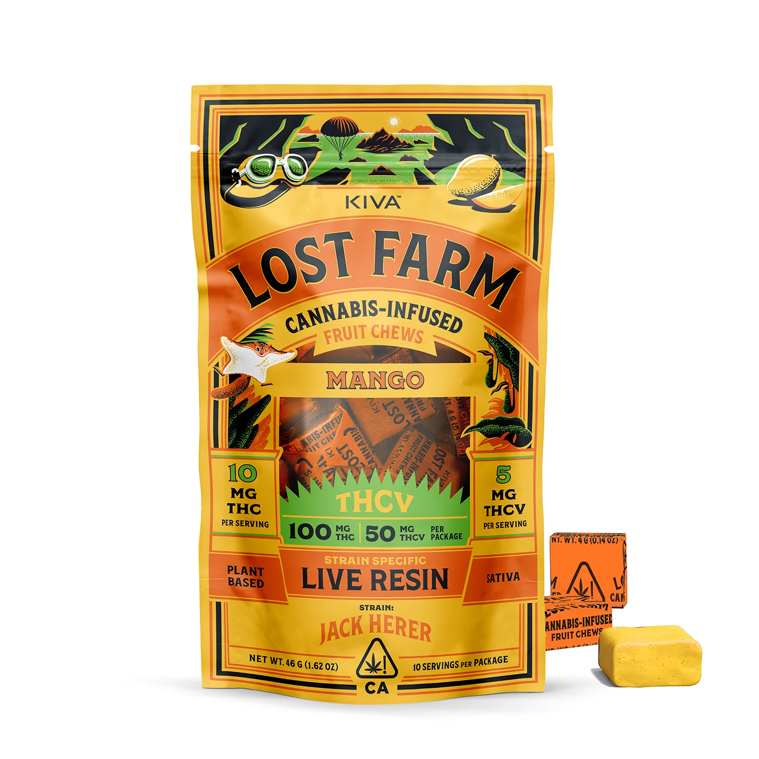 Mango Jack Herer Live Resin Fruit Chews