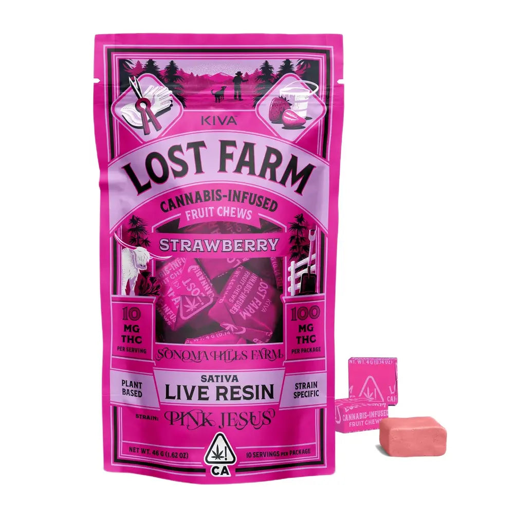 Strawberry Pink Jesus Live Rosin Chews