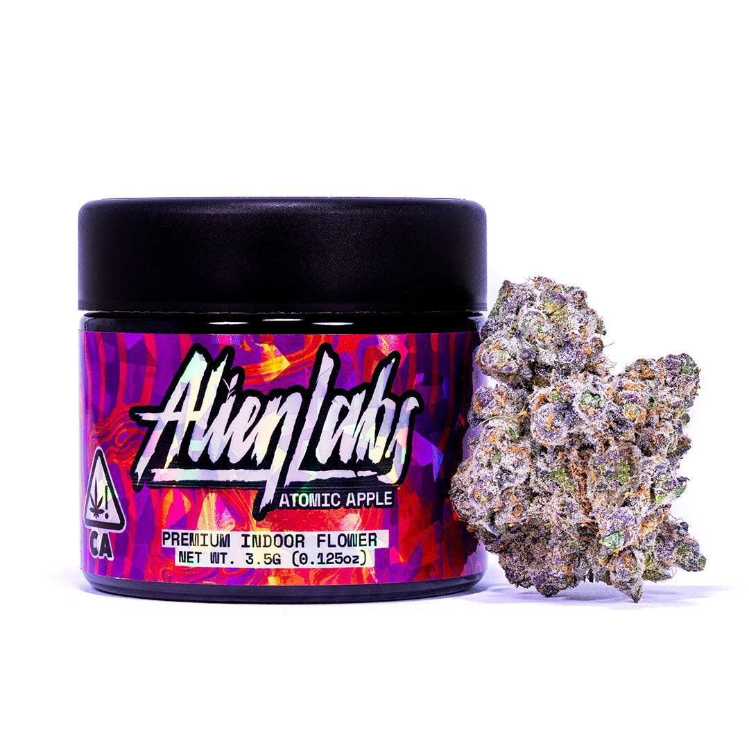 Alien Labs Atomic Apple 3.5g Flower for delivery in Long Beach California only at JuanaShoppe
