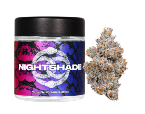 Connected Cannabis Co's Nightshade Indica 3.5g Flower for delivery in Long Beach California only at JuanaShoppe
