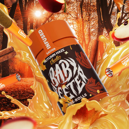 Autmun Haze Sativa Quad Infused Baby Jeeters for delivery in Long Beach California only at JuanaShoppe